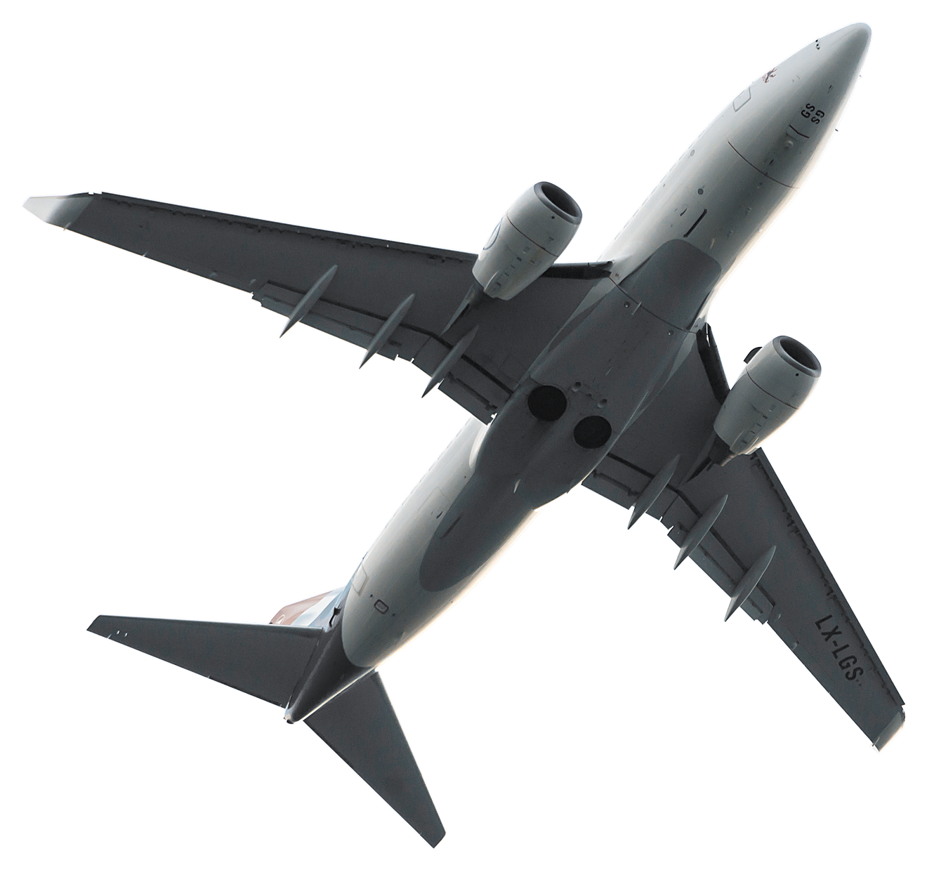 Airliner in flight